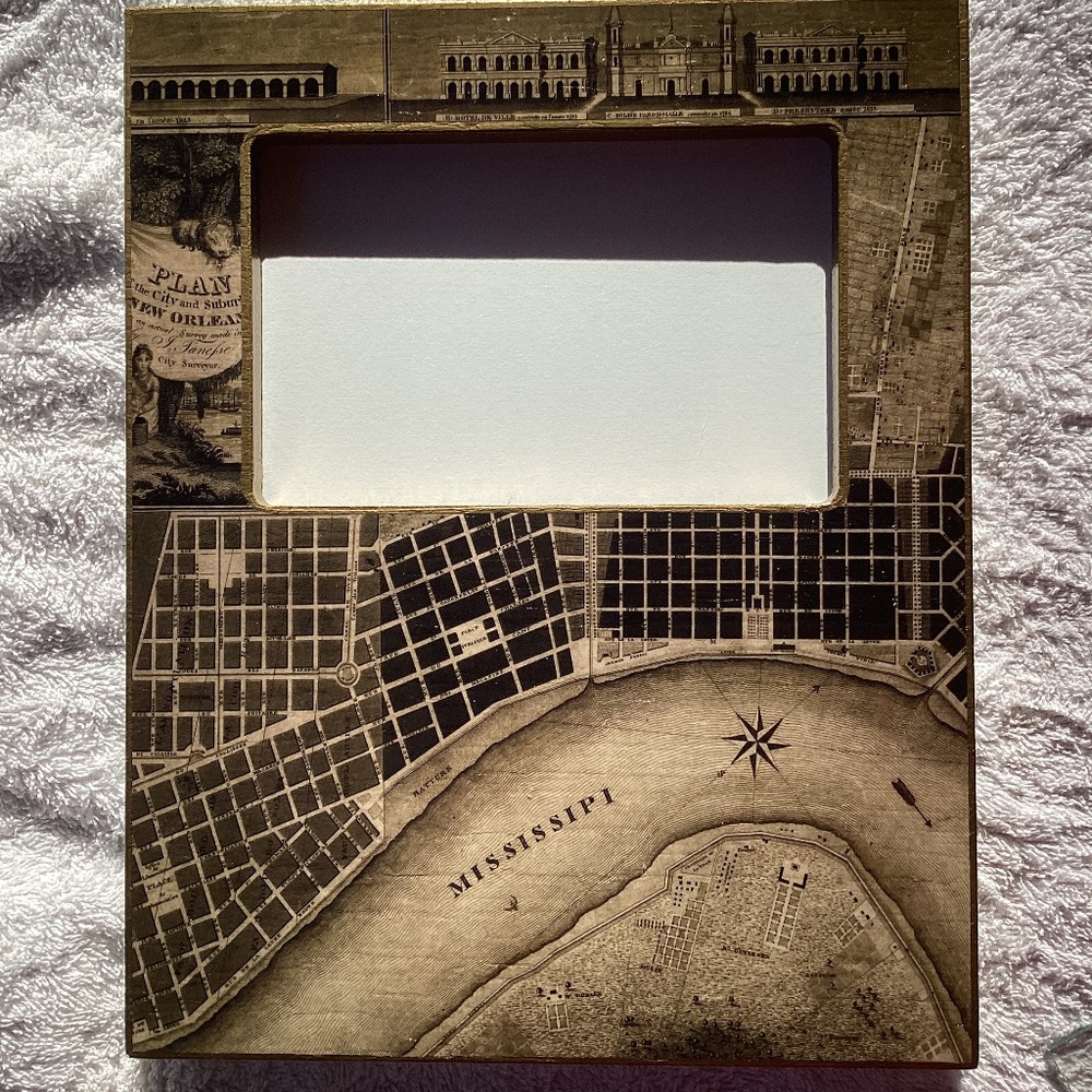 New Orleans Map Picture Frame